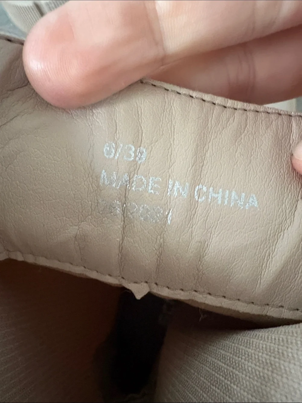 Chelsea Platform Boots in Light Beige